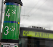 Permainų pristatymas stotelėje &bdquo;Europos aik&scaron;tė&ldquo;