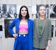 Parodos &bdquo;100 tikrų žmonių portretų&ldquo; akimirka