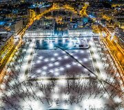 Gimtadienį &scaron;venčiančio Vilniaus vaizdai