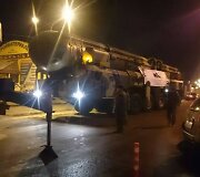 Rusų raketinės sistemos &bdquo;Topol-M&ldquo;, kurios ne&scaron;a atominę galvutę.
