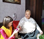 Genutė Luko&scaron;evičienė su anūke