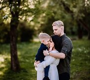 Justina ir Tadas Gaučai su sūnumi Jurgiu