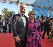 Su Algirdu Rama&scaron;ka Kanų kino festivalyje 2016 m.