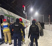 Keleivių persodinimo i&scaron; sugedusio traukinio operacija Lenkijoje