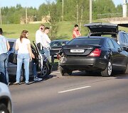 Tūkstantmečio gatvėje susidūrė keturi automobiliai