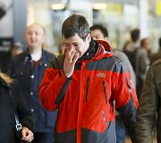 Diuseldorfo oro uoste vyras, laukęs i&scaron; Barselonos grįžtančių artimųjų.