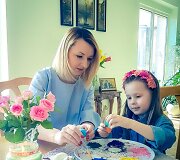 Viktorija Mauručaitė su dukra Angela