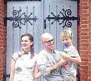 Vidas Bareikis, Jurga &Scaron;eduikytė su sūnumi Adu