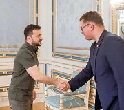 Kra&scaron;to apsaugos ministras L. Kasčiūnas susitiko su Ukrainos prezidentu