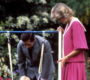 Princesė Diana ir princas Charlesas su sūnumi Williamu (1984 m.)