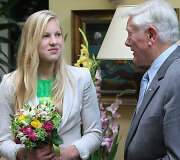 Rūta Meilutytė ir Valdas Adamkus