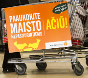 Vilniečiai raginami aukoti maisto produktus skurstantiems