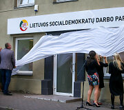 Lietuvos socialdemokratų darbo partijos  būstinės atidarymas