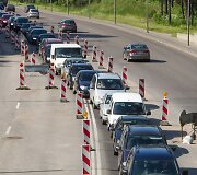Transporto spūstis Vilniuje