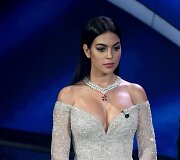 Georgina Rodriguez Sanremo muzikos festivalyje
