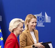 Ursula von der Leyen ir Kaja Kallas / Geert Vanden Wijngaert / AP