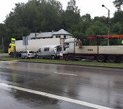Avarija Tunelio gatvėje Kaune