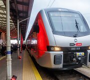 Pirmojo &bdquo;Stadler&ldquo; traukinio kelionės renginys