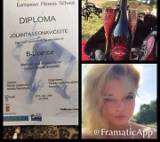 Jolanta Leonavičiūtė gavo fitneso trenerės diplomą