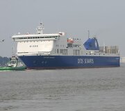 Pakeliui į Klaipėdą užsidegė keltas &bdquo;Victoria Seaways&ldquo;
