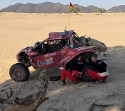 Ernestas Česokas ir Mindaugas Sidabras taiso motobagį GR10