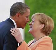 Barackas Obama ir Angela Merkel