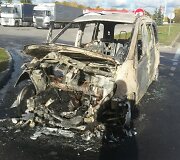Užsidegęs automobilis