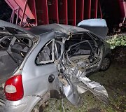 Panevėžyje automobilis susidūrė su traukiniu
