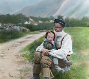 Norvegija 1910 m. rankomis spalvintose skaidrėse