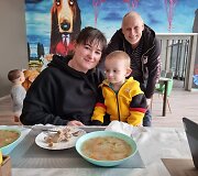 Nadia su sūneliu Nikita