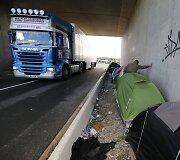 Migrantai &bdquo;Naujosiose džiunglėse&ldquo; &ndash; stovyklavietėje prie Kalė Prancūzijoje