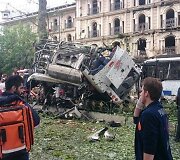 Sprogdinimas Stambulo centre