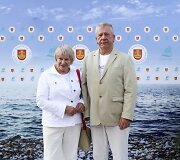 Ra&scaron;ytojas Juozas &Scaron;ik&scaron;nelis su žmona