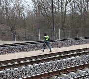 Lietuvos policijos mokyklos kursantų mokymai prie geležinkelio