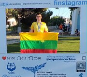 Lietuvos sportininkas Michail &Scaron;i&scaron;ko tapo Europos jaunių plaukimo su pelekais vicečempionu