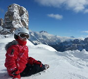 Slidinėjimo akimirka