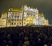 Demonstrantai Budape&scaron;te 