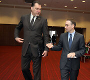 Arvydas Sabonis ir Mindaugas Balčiūnas