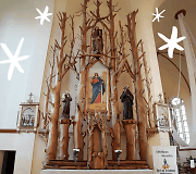 Vieninteliai ąžuoliniai altoriai &scaron;alyje yra Girdi&scaron;kės bažnyčioje (&Scaron;ilalės r.)