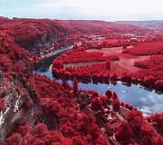 Infraraudonąja fotografija užfiksuota Prancūzija