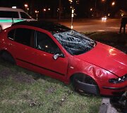Dvi avarijos Panevėžyje: &bdquo;Audi&ldquo; ant stogo ir sumaitotas &bdquo;Seat&ldquo;