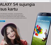 &bdquo;Samsung&ldquo; svetainėje naujasis &bdquo;Galaxy S4&ldquo; pristatomas tekstais, kuriuose apstu klaidų. 