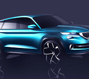 &bdquo;&Scaron;koda&ldquo; i&scaron;platino koncepcinio visureigio VisionS nuotraukas