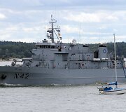 Tarptautinėse pratybose &bdquo;Northern Coast 2014&ldquo; Lietuvos karininko vadovaujami NATO laivai jūroje aptiko keturias minas