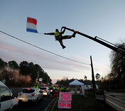 Protestuojantis prancūzas