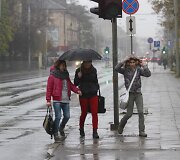 Lietingas &scaron;e&scaron;tadienis Vilniuje