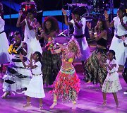 Shakira per Pasaulio futbolo čempionato uždarymą 2010-aisiais