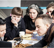 Kristina Kruopienytė, Dovilė Gudačiauskaitė, Sandra Straukaitė, Ilma Cikanaite, Renata Mikailionytė ir Egidijus Sidaras