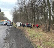 Lenkijoje avariją patyręs autobusas i&scaron; Lietuvos