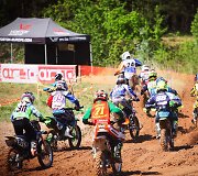 Jaunųjų sportininkų motokroso varžybų akimirkos